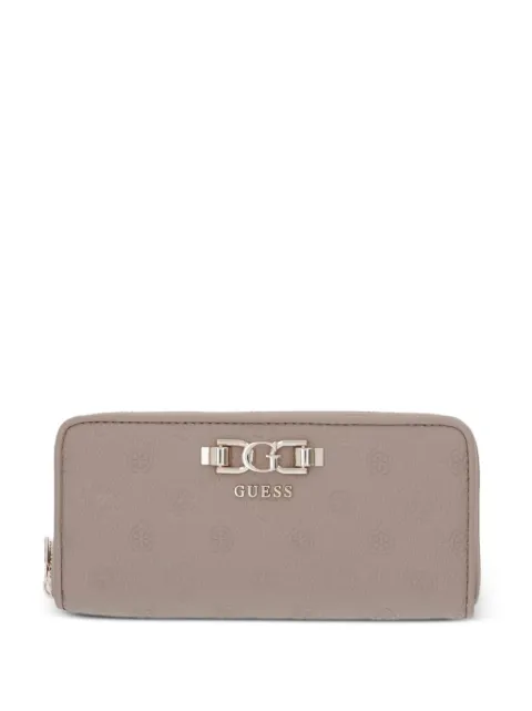GUESS USA Anise logo-embossed zip-around wallet Neutrals SWPD9916146