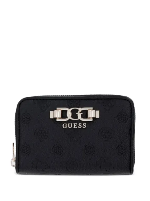 GUESS USA Anise logo-embossed zip-around wallet Black SWPD9916140