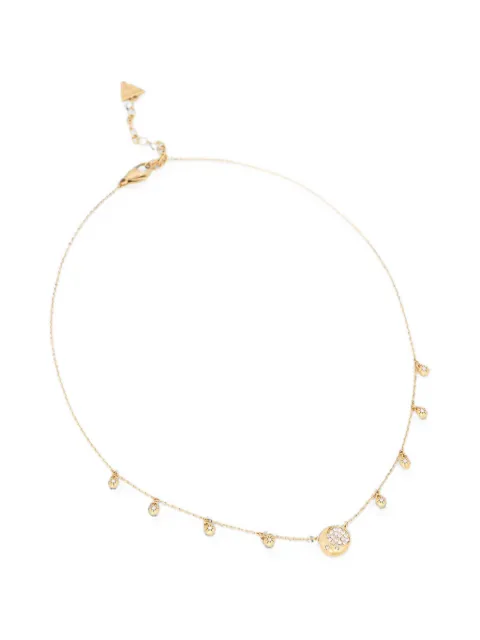 GUESS USA Aurora crystal-embellished charm necklace Gold JUBN06238JW