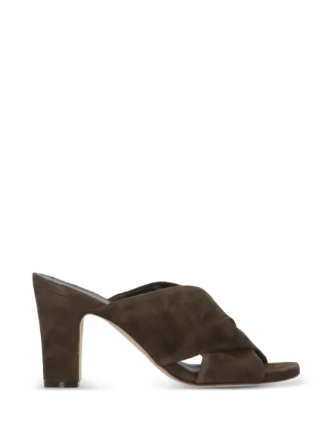 Julie Dee suede crossover sandals Brown ME615CAMOS28MORO