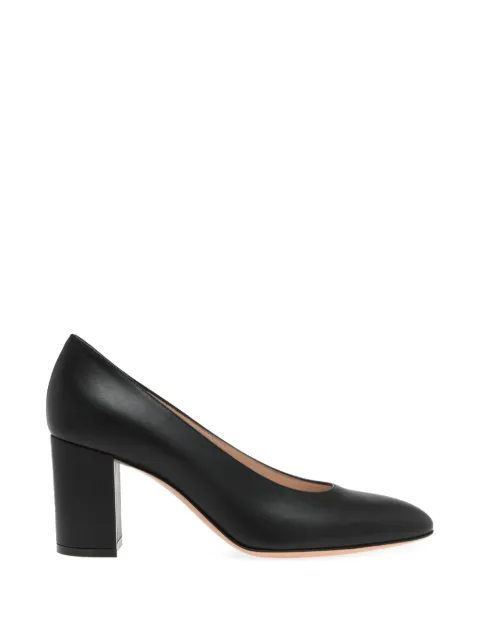 Gianvito Rossi Ryan block-heel pumps Black G2236470RICVGI