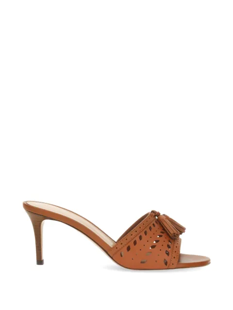 Gianvito Rossi tassel laser-cut sandals Brown G1022470CUOVGI