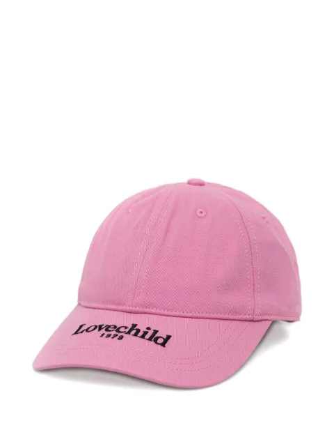 lovechild logo-embroidered cotton cap Pink 9803200