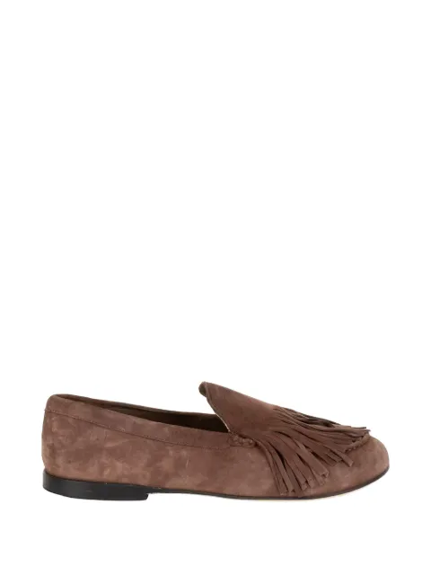 JVAM fringe-detail suede loafers Brown 40448YOHSUEDECOCOA