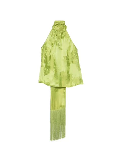 Retrofete Martana fringed-tie top Green SS2612689