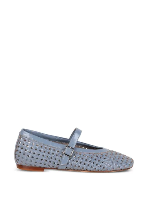 lorena paggi woven buckle-fastening flat pumps Blue 61311CAPRAGRIS