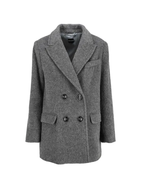Pennyblack double-breasted notched-lapels coat Grey CVM2683