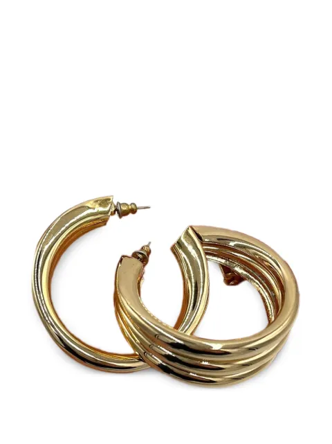 Ugo Correani Vintage 1980s triple-hoop earrings Gold W2201141