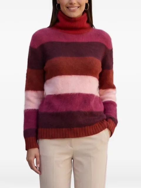 Gianluca Capannolo striped roll-neck sweater Red CVM247537