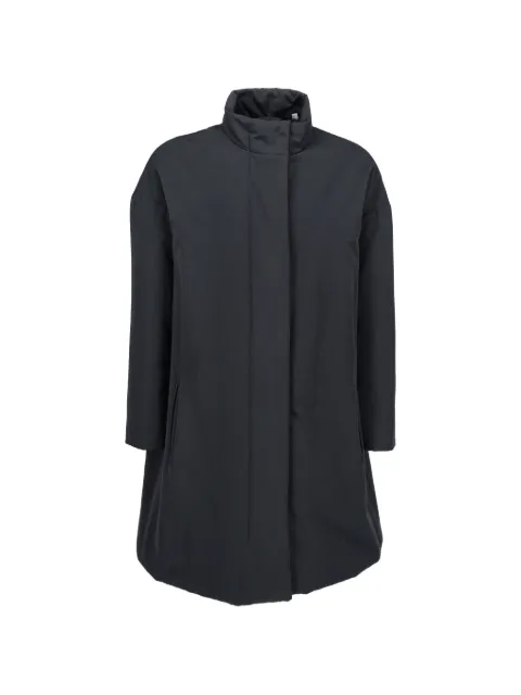 Aspesi Vintage high-neck concealed-fastening coat Blue CVM2514189