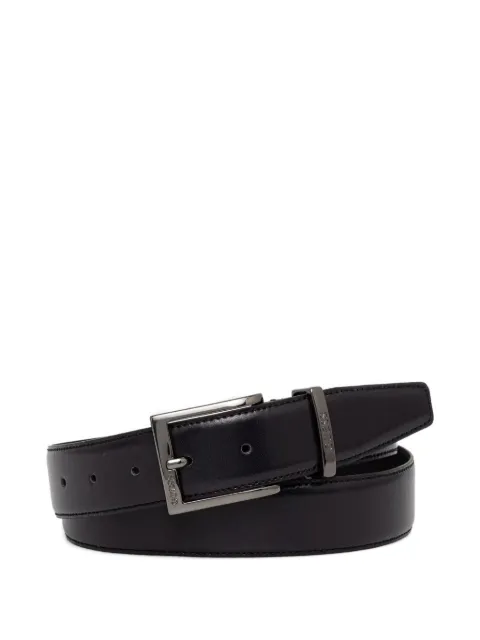 GUESS USA logo-engraved buckle belt Black BM7875P6235
