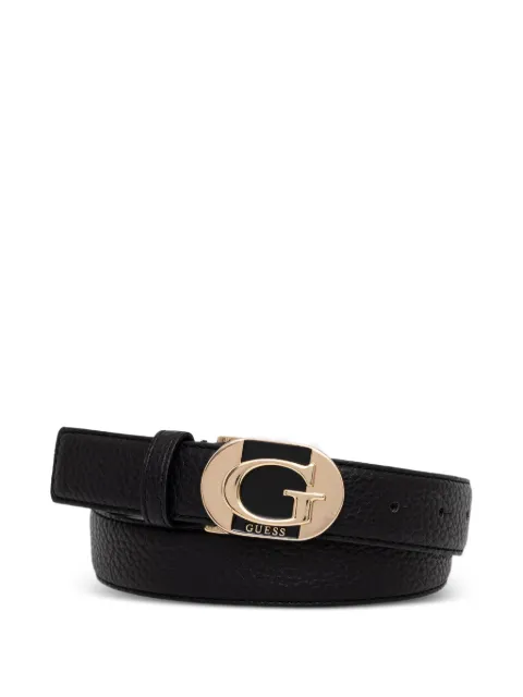GUESS USA logo-plaque pebbled belt Black BW9363P6230