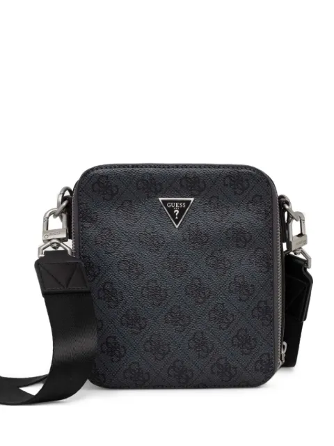 GUESS USA mini Torino 4G logo monogram-print messenger bag Grey HMTOLOP4253