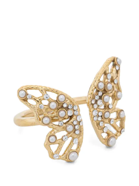 GUESS USA butterfly-motif rings Gold JUBR06118JW