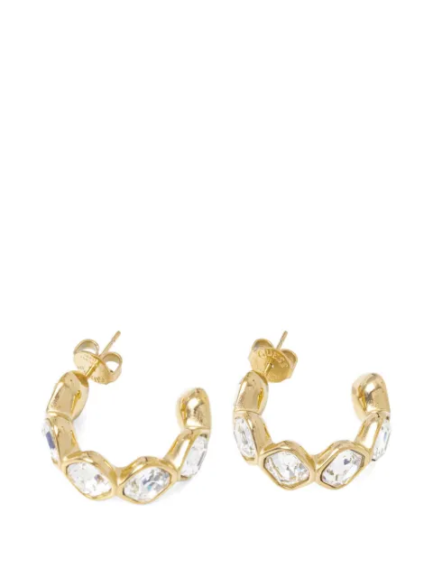 GUESS USA crystal-embellished hoop earrings Gold JUBE05318JW