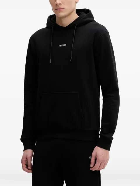 GUESS USA logo-print drawstring hoodie Black Z6RQ18KAIJ1