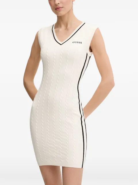 GUESS USA cable-knit sleeveless mini dress Neutrals V6RK09Z4652