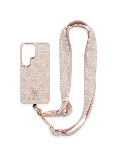 GUESS USA Samsung Galaxy S26 Ultra logo-print strap phone case Pink GUHMS26LP4G4