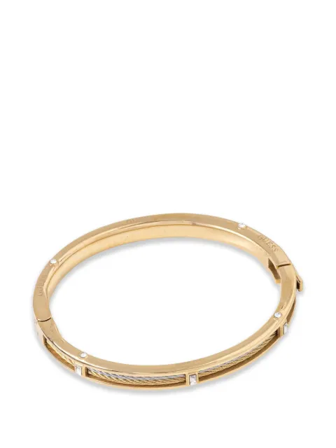 GUESS USA Kalybe crystal-embellished cable-detail bracelets Gold JUBB05390JW