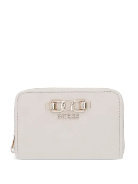 GUESS USA Anise logo-embossed zip-around wallet Neutrals SWPD9916140