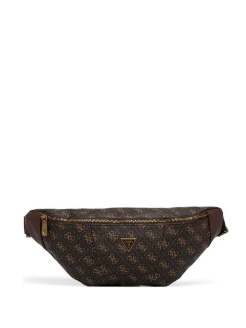 GUESS USA Vezzola Smart monogram-print belt bag Brown HMEVZLP3431
