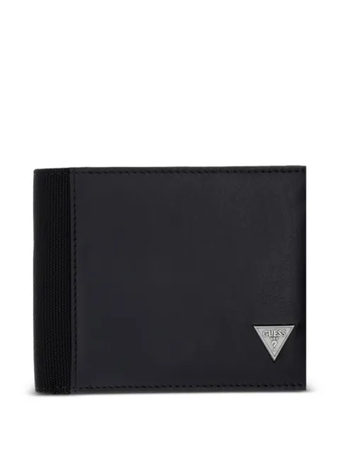 GUESS USA Berna logo-plaque bifold wallet Black SMBEHNLEA20