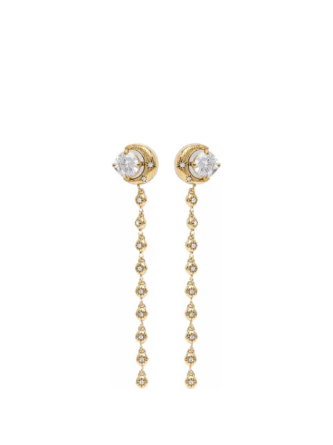 GUESS USA Aurora crystal-embellished drop earrings Gold JUBE06236JW