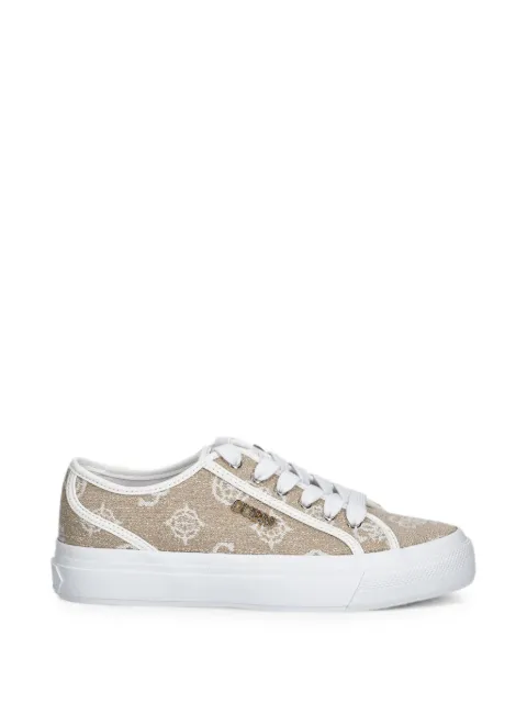 GUESS USA monogram-print low-top sneakers Neutrals FLJJX7FAL12
