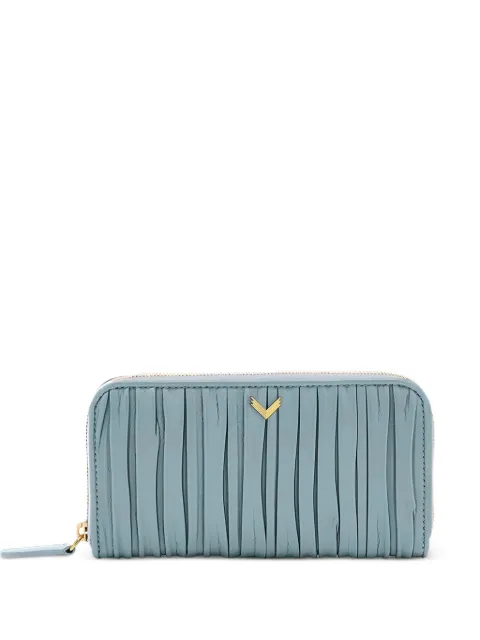 VELANTE leather wallet Blue 02WLPNRFGSKYBG