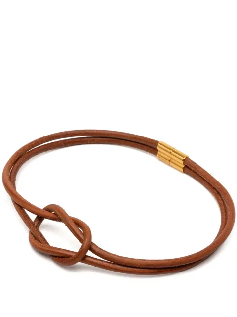 Hermès Pre-Owned 2010-2026 Leather Atame Knot Necklace costume necklace Brown R20EVON9ENPV88R3