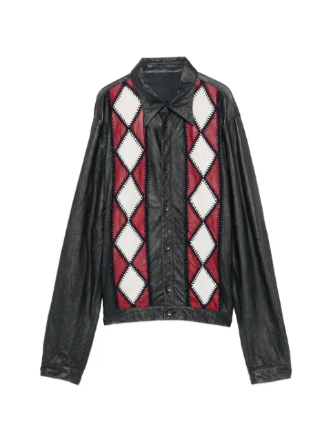 Romeo Gigli Pre-Owned 1990s argyle patchwork jacket Black RG480BHF