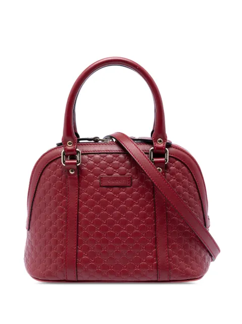 Gucci Pre-Owned 2016-2026 Mini Microguccissima Dome satchel Red CERKW8NRC5T6PITG
