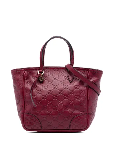 Gucci Pre-Owned 2016-2026 Small Guccissima Bree satchel Red BHU1WY4FQ24K14WY