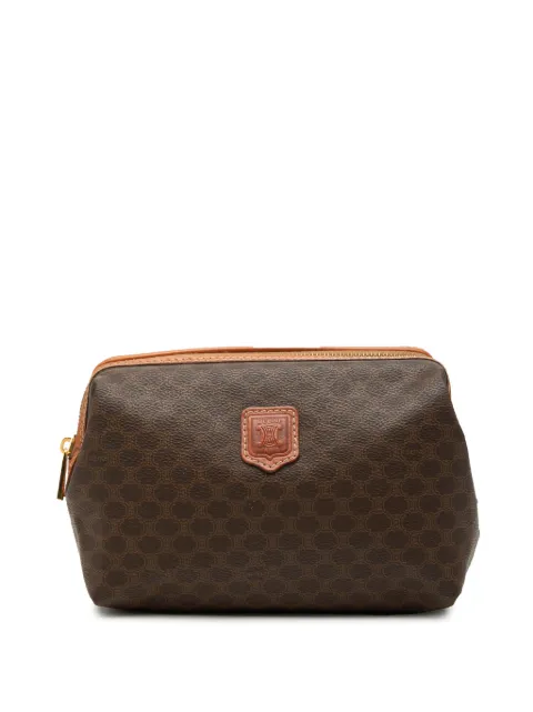 Celine Pre-Owned 20th Century Macadam Coated Canvas pouch Brown J7PLRW01Q1KC5Q6Y
