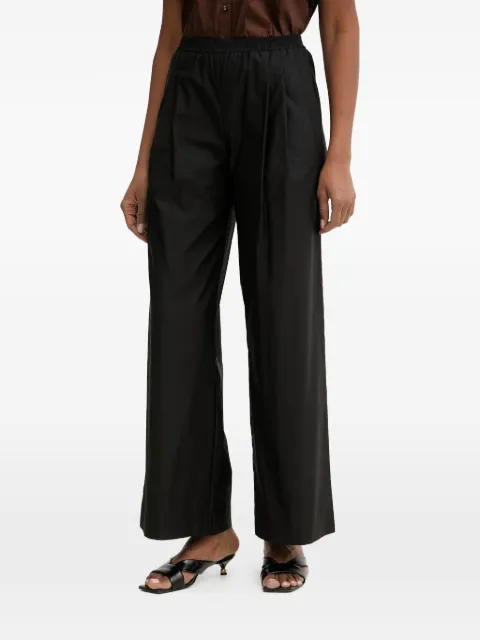 TWINSET elasticated-waist pleated trousers Black 261LL2HGG