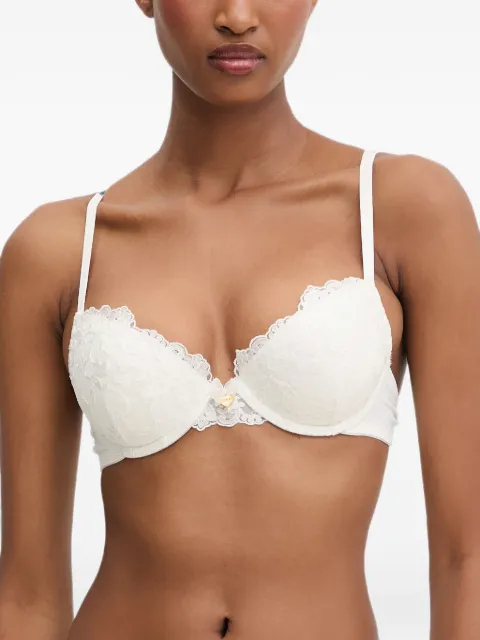 TWINSET lace-trim underwired bra White 261LL6C44