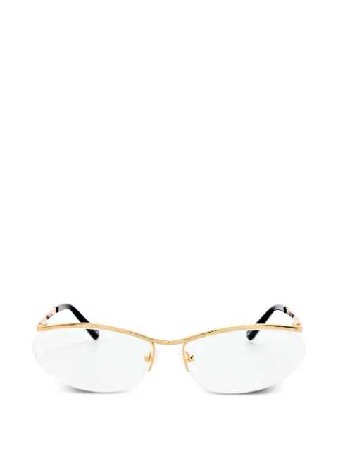 Linda Farrow cat-eye frame glasses Gold ATTICO84