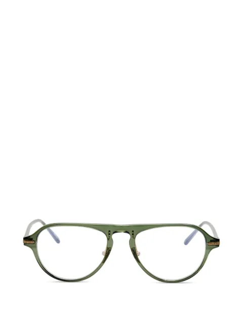 Linda Farrow pilot-frame glasses Green LF103A