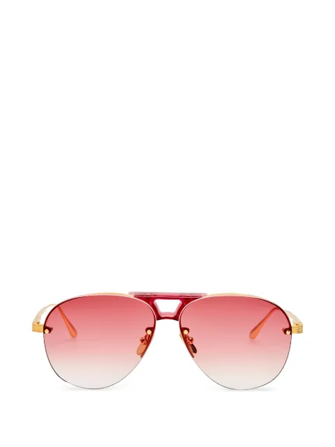 Linda Farrow pilot-frame sunglasses Gold LFL1672