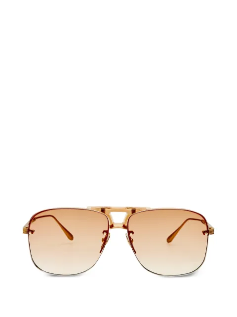 Linda Farrow square-frame sunglasses Gold LFL1689