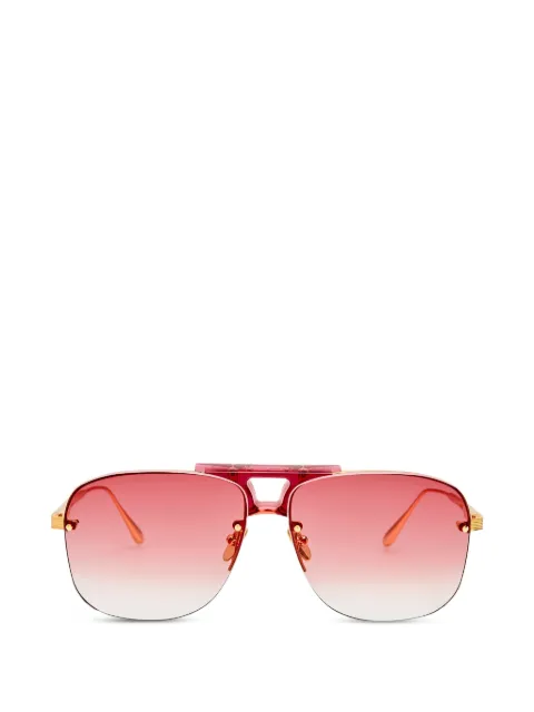 Linda Farrow square-frame sunglasses Gold LFL1689