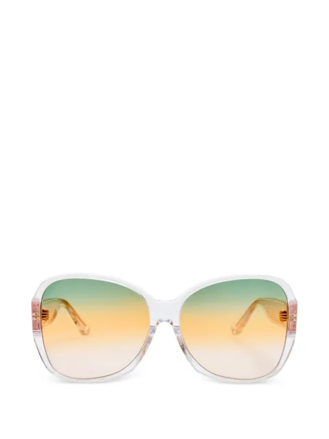 Linda Farrow oversized-frame sunglasses White LFL1726