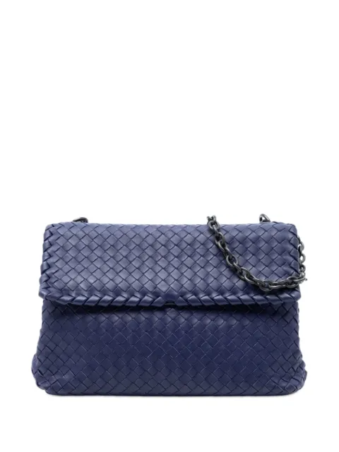 Bottega Veneta Pre-Owned 2012-2026 Medium Nappa Intrecciato Olimpia shoulder bag Blue O61IFFMN0HH4XX86