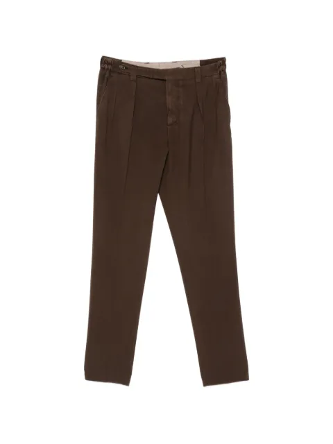 MARIANI pleated-detail tailored trousers Brown TRAMONTICM1986