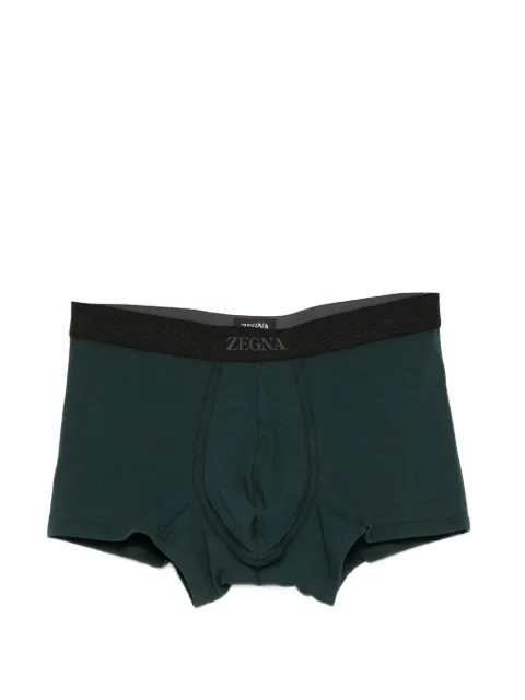 Zegna logo-waistband briefs Green N33LLC61850DARKGREEN