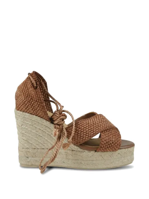 Castañer Becca braided wedge espadrilles Brown 026130