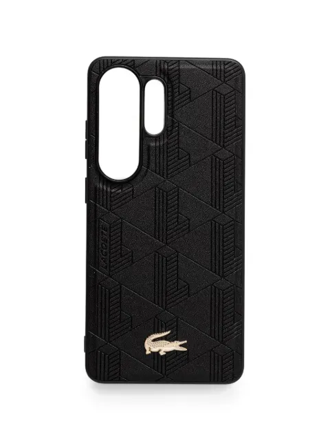 Lacoste logo-plaque Samsung Galaxy S26 Ultra case Black LCHMS26LPNOK