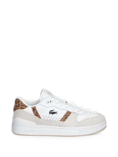 Lacoste leopard-print paneled sneakers White 50SFA0079108