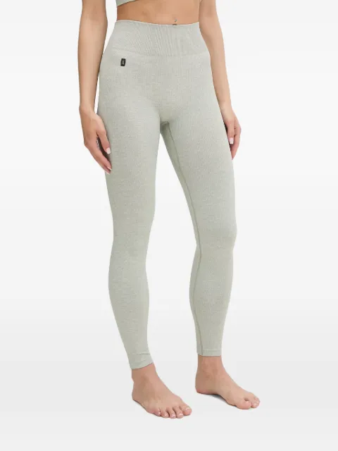 On ribbed-knit high-waisted leggings Green 1WG10434412