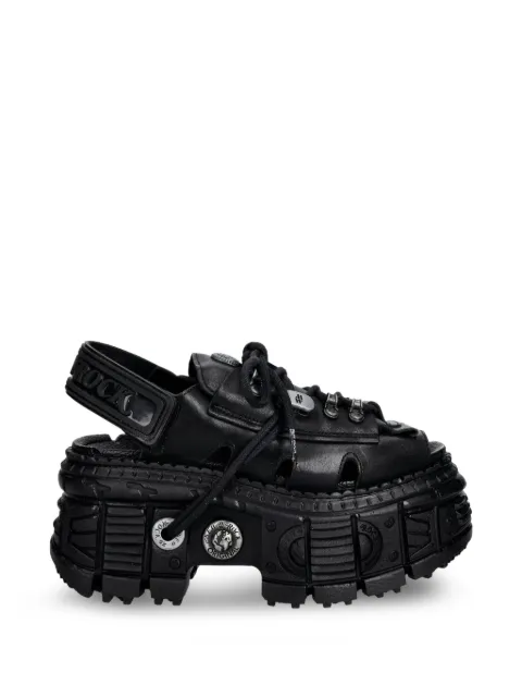 NEW ROCK lace-up platform sandals Black MBIOS134C5